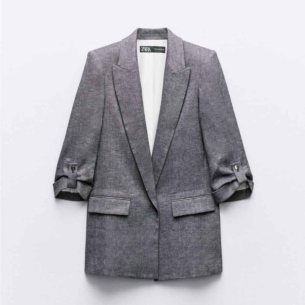 Zara Linen Blend Blazer